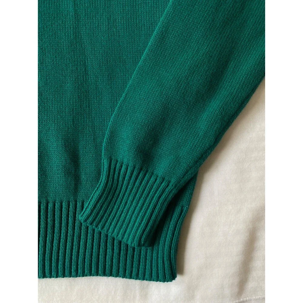J. Crew Heritage Cotton Crewneck Sweater Teal Blue Green NWOT Men’s Size S